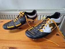 Puma Powercat 3.12 SG Football Boots Soft Ground Black Yellow White UK Size 9