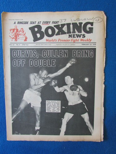 Boxing news magazine - news, 25/2/66