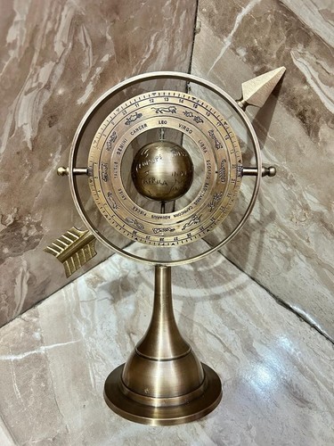 Brass armillary sphere - sphere, globe