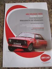 FORD MKII RS2000 1979 DURATEC 2008 FORD MOTORSPORT KENT ADVERT APPROX A4 FILE 30