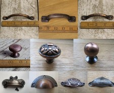 Rustic Iron cabinet handle cup