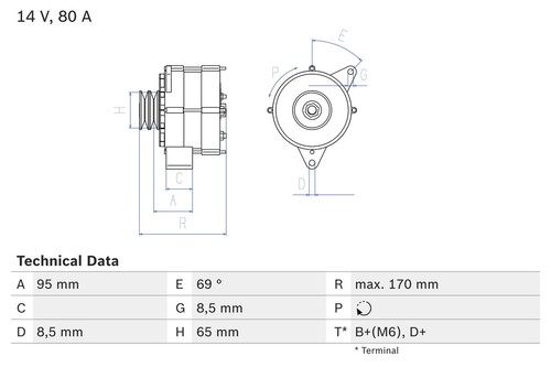Bosch generator 14v for - bosch,