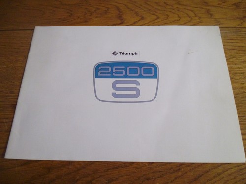 Triumph 2500s brochure 1976 - brochure,,