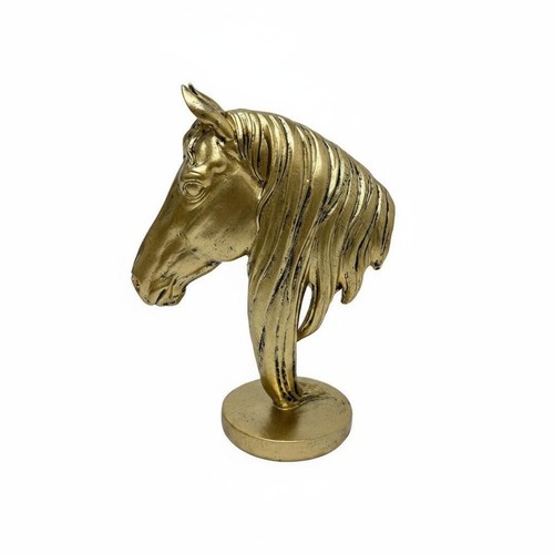 Resin horse head ornament - resin,