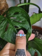 Vintage Half Eternity Moonstone Ring
