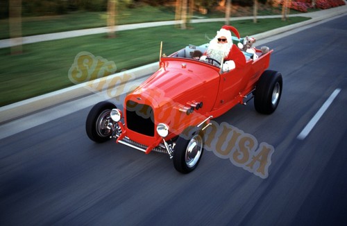 Vtg 35mm slide santa - santa, claus