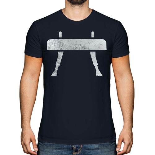 Pommel horse distressed - distressed, print