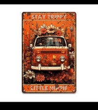 CAMPER VAN SURF HOLIDAY VDUB Metal Retro Sign van life A4 size