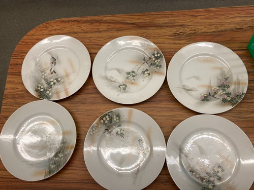 Pottery side plates japan - side,