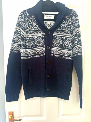 Navy white fair isle - &,