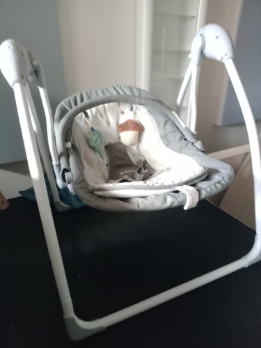 Cuggl baby swing grey - baby, grey.rocks
