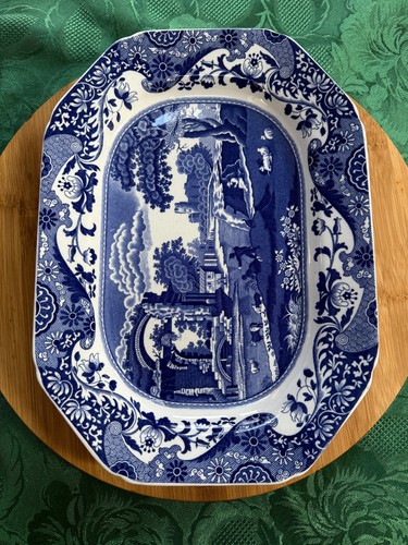 Spode italian blue - , white