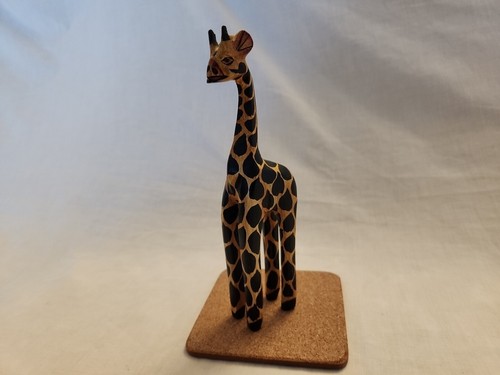 Wooden giraffe african - wooden,
