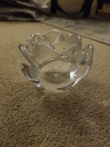 Crystal flower bowl - flower, bowl/candle