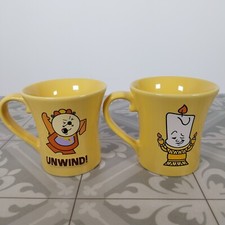 Disney Beauty And The Beast Cogsworth & Luminaire Mug Set