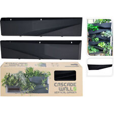 ProGarden Cascade Planter Garden Wall 2 pcs Anthracite 78x19x35 cm