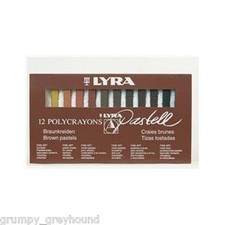 LYRA Polycrayons Set of 12 Pastell Pastels Crayon Draw Brown Skin Tones 