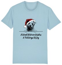 NORFOLK TERRIER Christmas Dog T-Shirt Adults Kids Woof Wishes Tail Wags Dogs