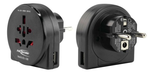 Ansmann travel plug adapter - ansmann,
