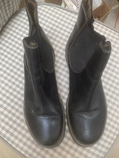 Fly London Size 41 Black Pull On Ankle Boots
