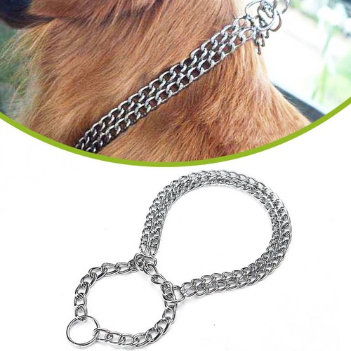 Metal chain dog collar - ,