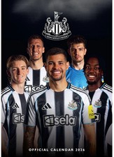 Newcastle United 2026 A3 Wall Calendar Football