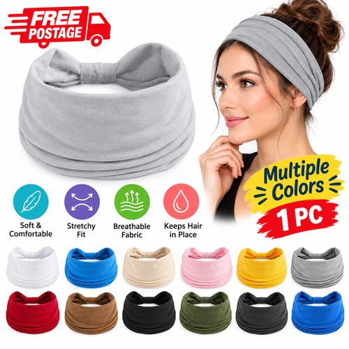 Boho knot wide headband - knot,