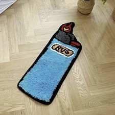 Lighter Rug BIC Funny Custom Rug Faux Non Slip Home Decor *140cm*