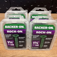 Backer-On 9 X 1-5/8 HardieBacker Cement Board Screws 140PK X4 
