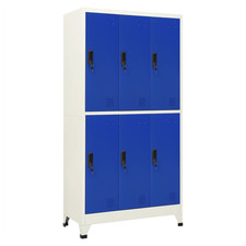 Locker cabinet Grey/Blue Steel