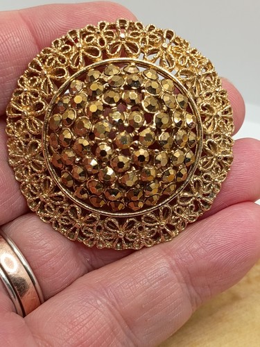 Stunning vintage filigree - vintage, gold