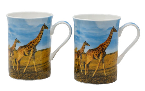 Giraffe mugs leonardo - giraffe, mugs,