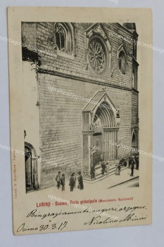 Dd65 postcard larino cathedral - postcard,