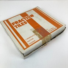 Vintage Plastic Fraction Tiles Maths Teachers Resource Lee Jenkins Peggy McLean