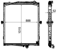 Radiator, engine cooling fits