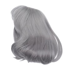 Grey Bob Hair Wig Synthetic