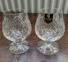 Pair of Edinburgh Crystal Iona