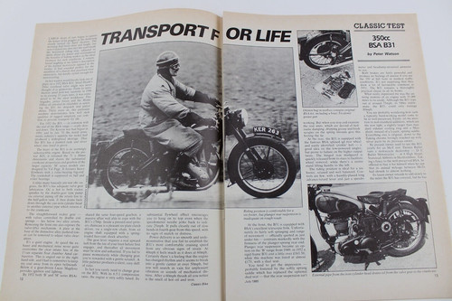 350cc bsa b31 road test - bsa,