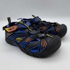 NERF AMMO Boys Shoes - Size 13 Closed Toe Black & Blue Water Shoes Sandals