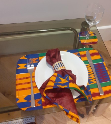 Kente print napkins - , and