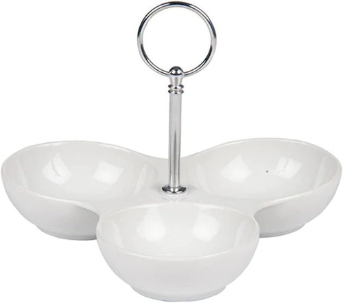 Section serving tray white - section,