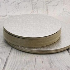 Cut Edge Cake Boards Regular - Premium Quality Silver Foil