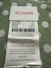 Roman Gift Card - £69