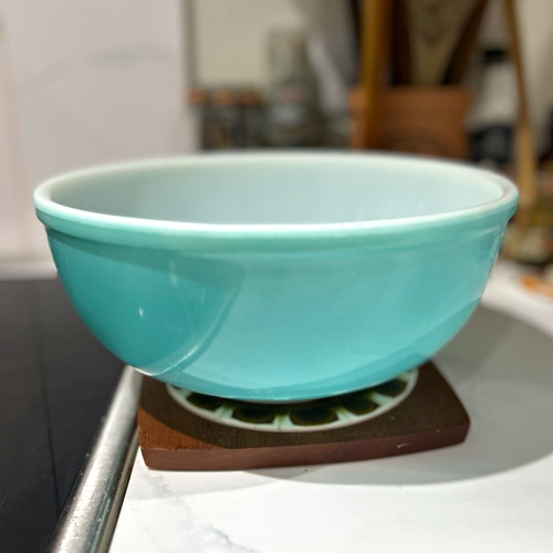 Pyrex vintage large turquoise - vintage,