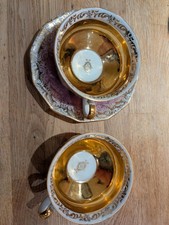 Karlovy Vary Vintage Tea Cups and Saucer Czech Republic