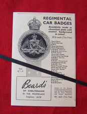 BEARD'S CAR GRILL BADGE 1954