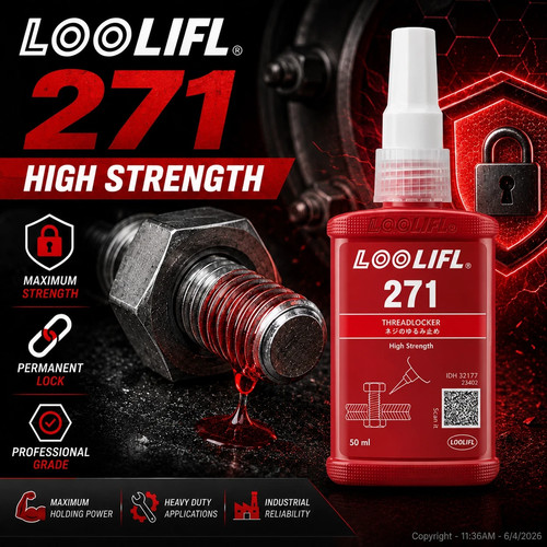 Red 271 thread lock bolt - lock,