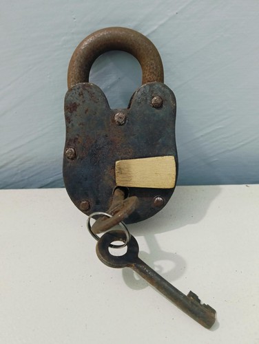 Handmade padlock with keys - padlock,
