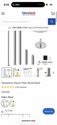Yaheetech dance pole set - set, 45mm