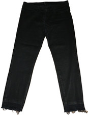 Luisa Cerano Black Cotton Blend Jeans     Size 12-14